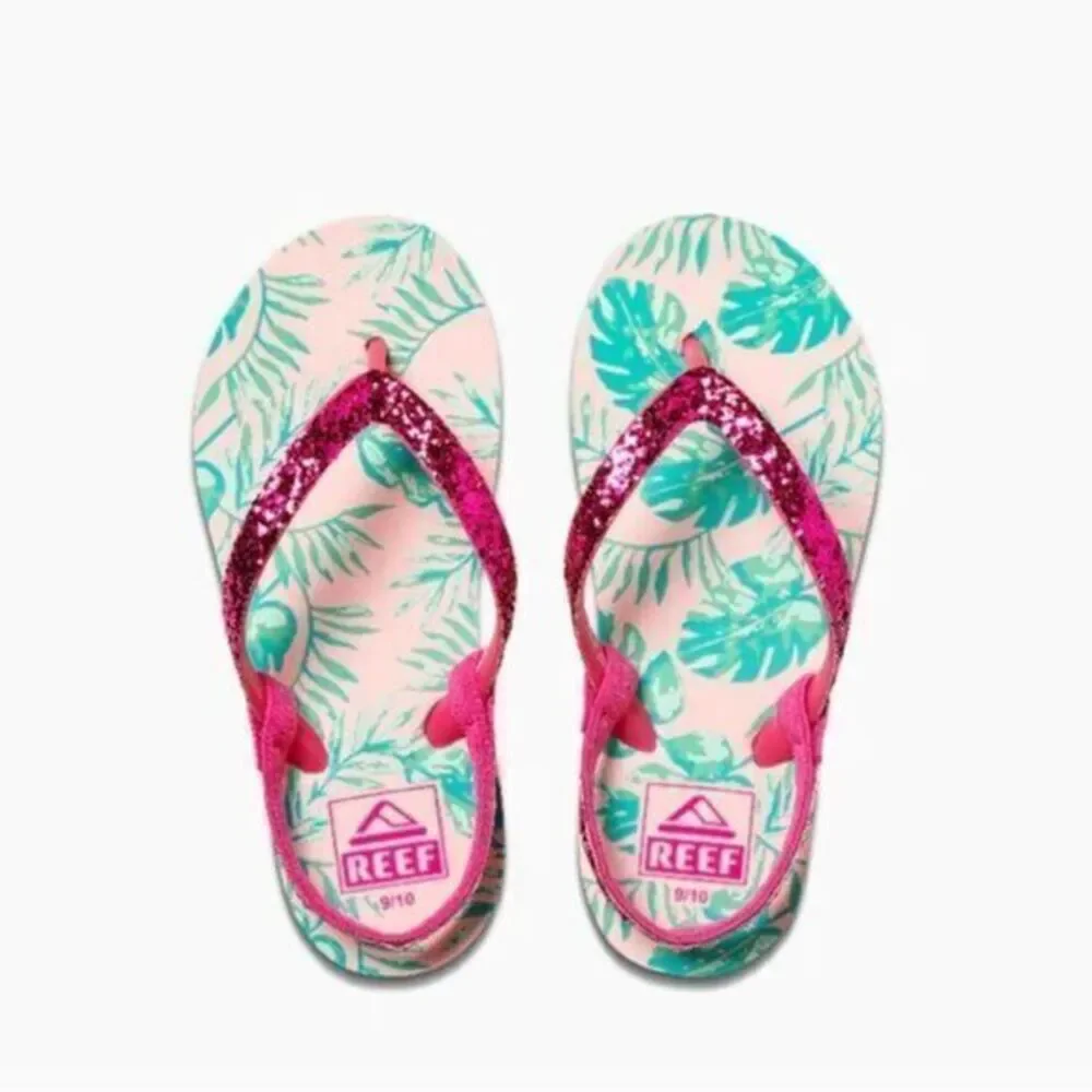 Reefs Toddler Flip Flops sz 9/10 Paradise Print NEW #J-26